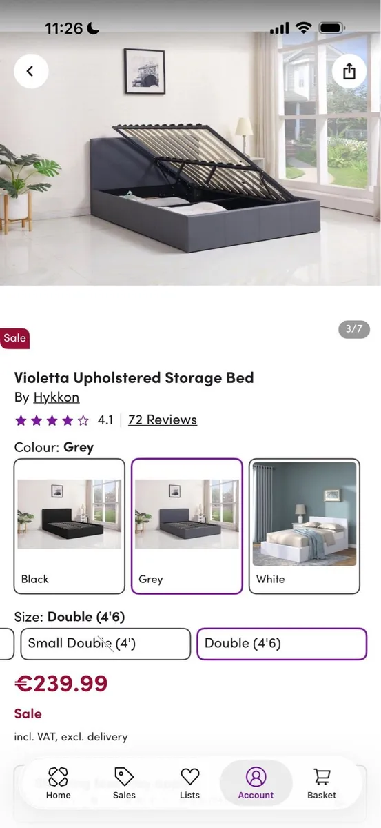 brand new wayfair ottoman bed - Image 3