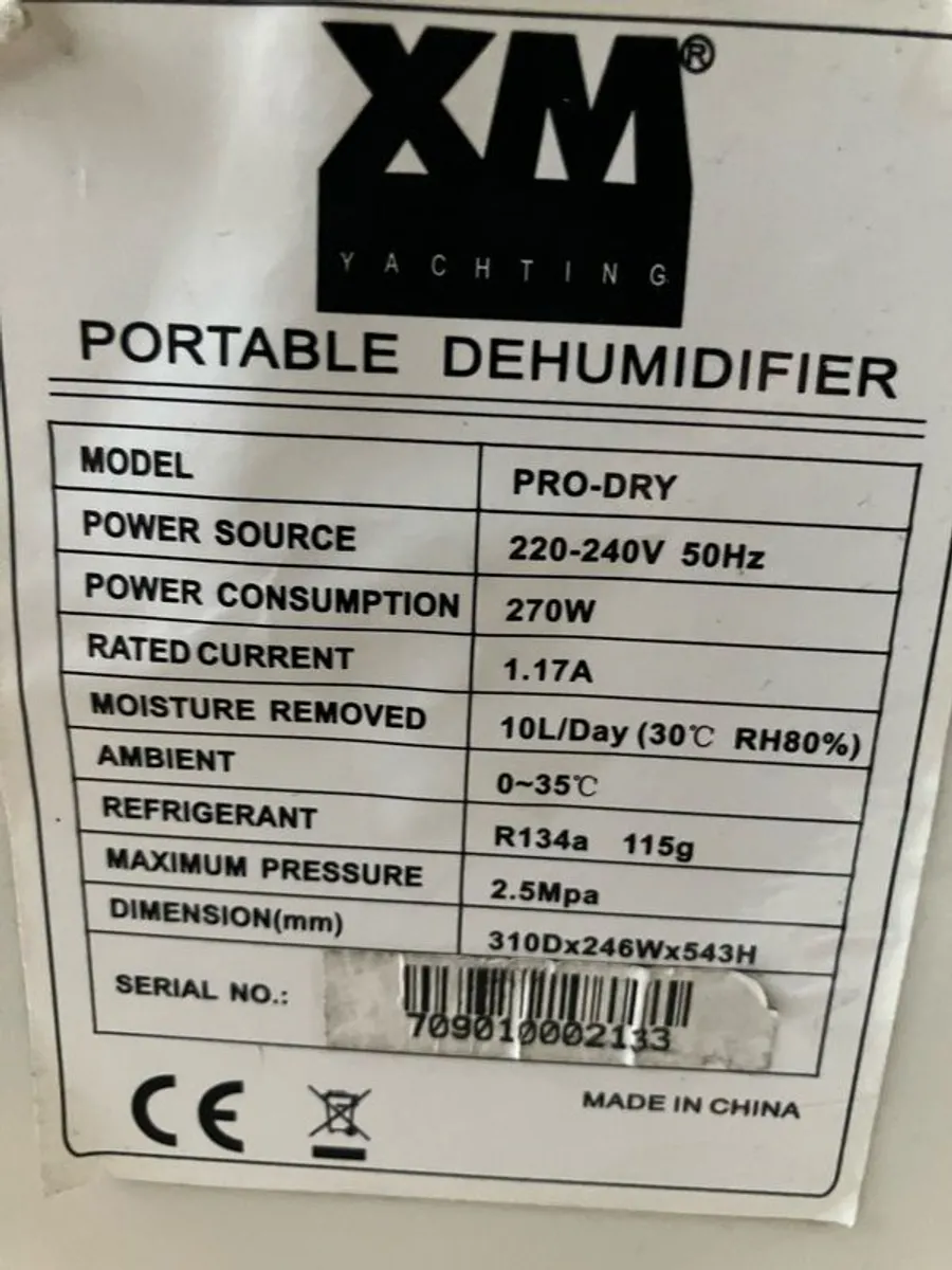 Dehumidifier XM pro dry - Image 2