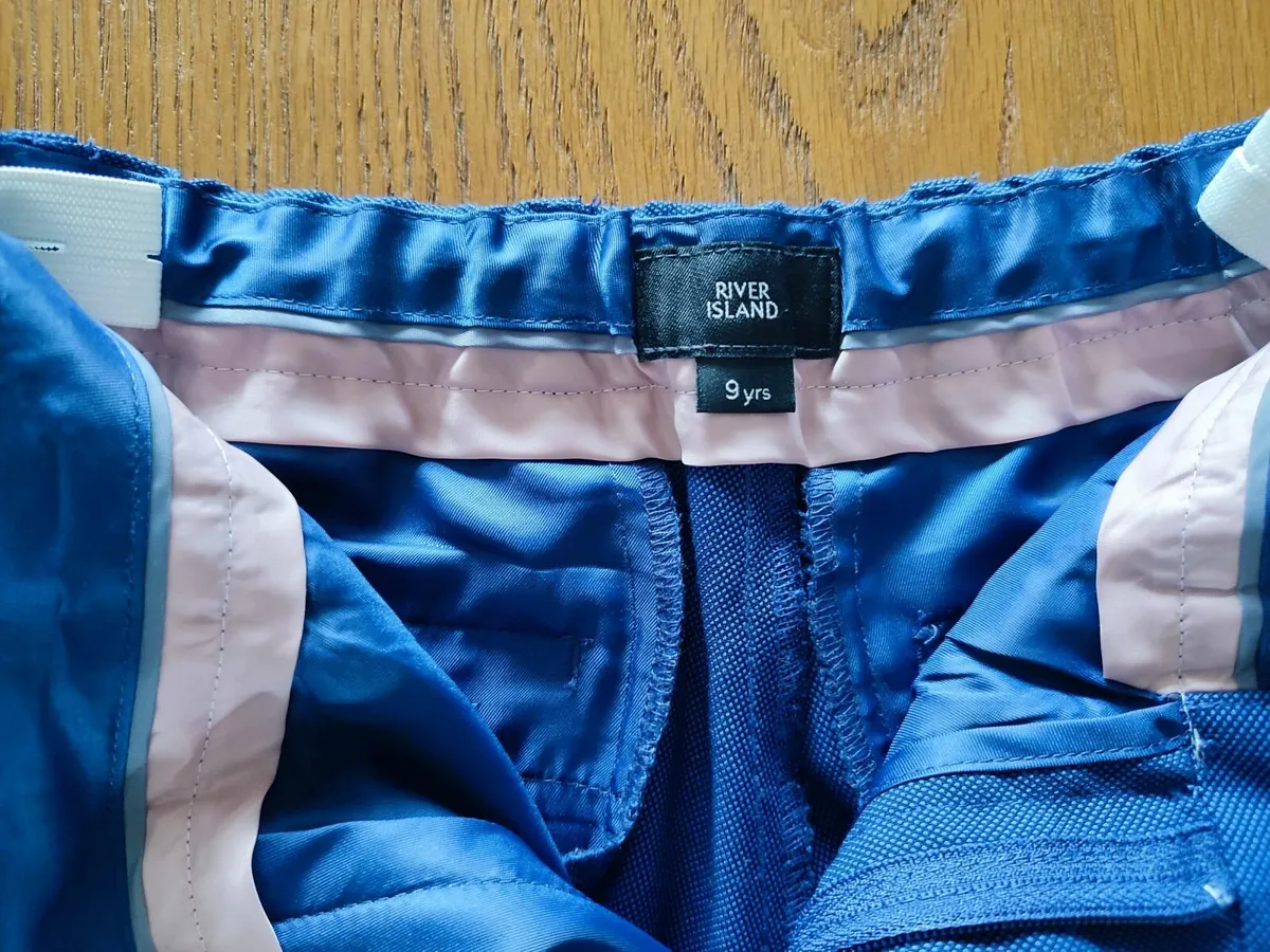 Boys blue 3 piece suit set + Free shirt - Image 3