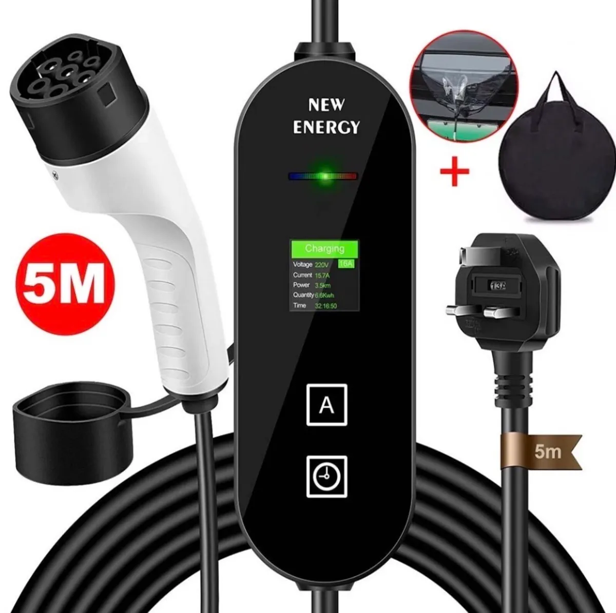 EV Charger Charging Cable Type 2 Electric Vehicle - Image 1