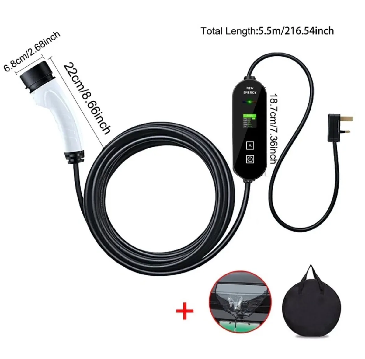 EV Charger Charging Cable Type 2 Electric Vehicle - Image 2