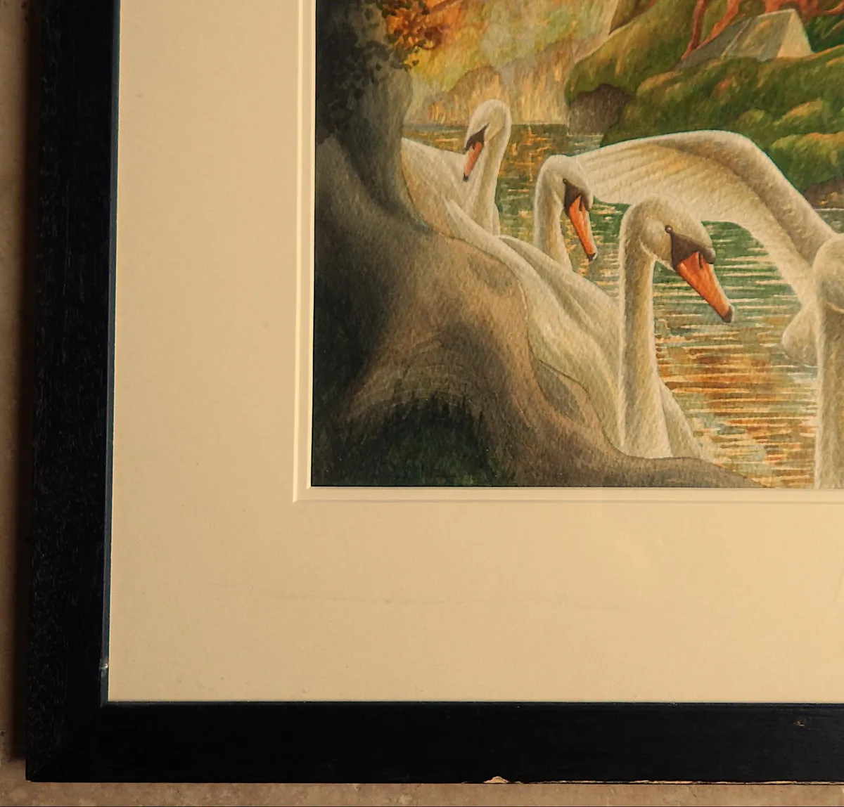 Large Signed Canvas Painting of Mythical Scene - Image 3