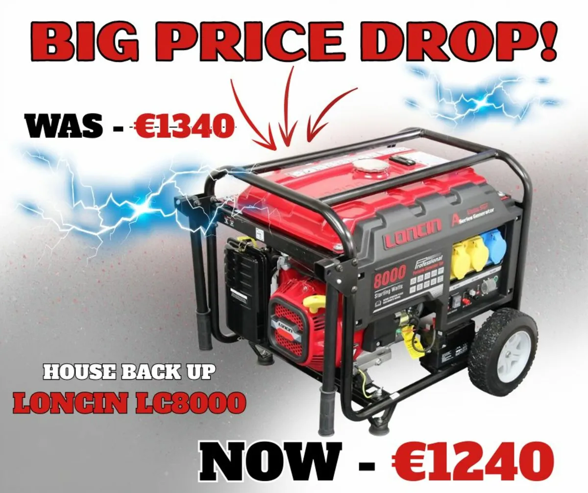 Loncin 8000 PETROL GENERATOR - Image 1