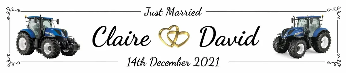 Personalised Wedding Number Plates - Image 2