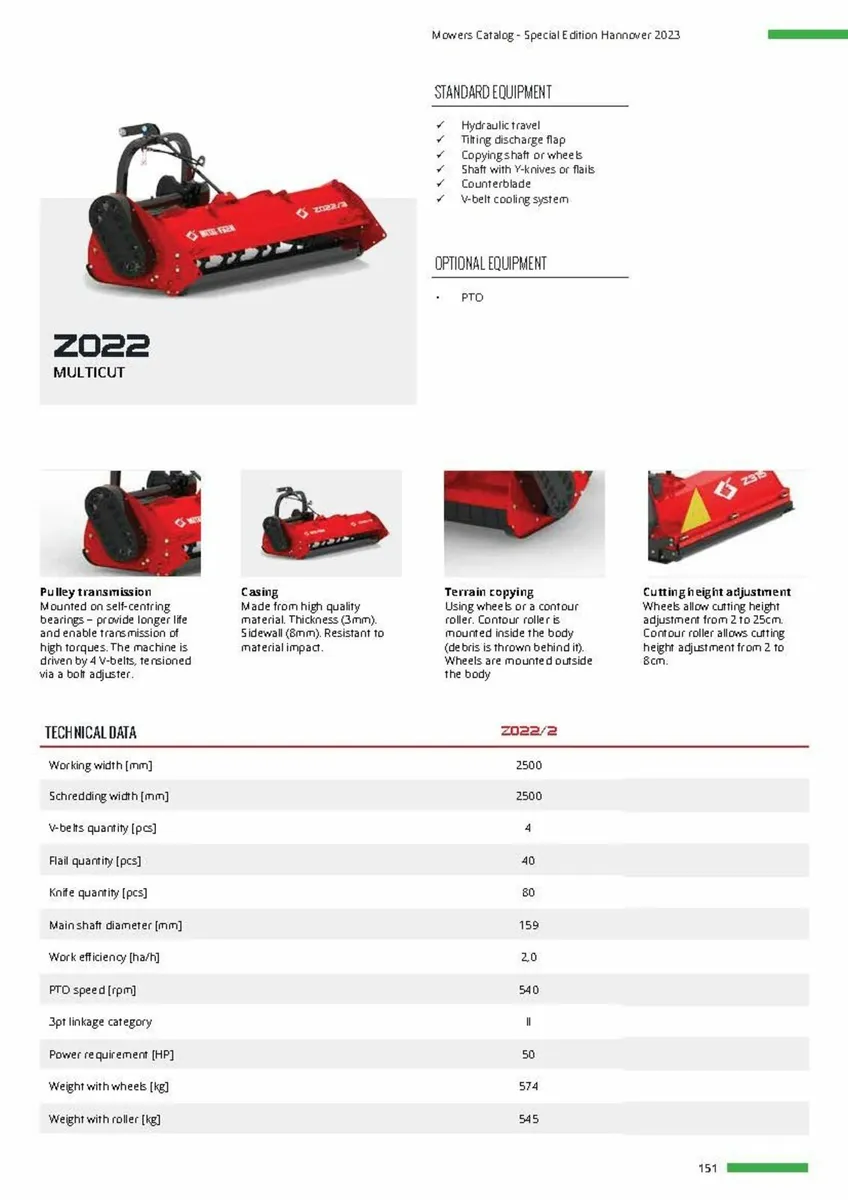 Flail Mower 2.5 m - Multicut - Metal-Fach - Image 1