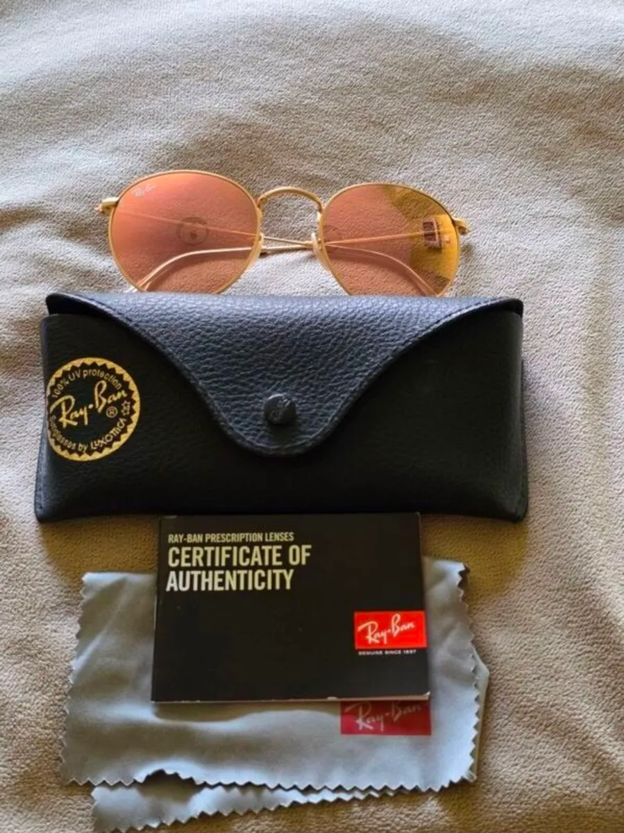 Ray Ban Sunglasses with Copper Lenses - Image 1