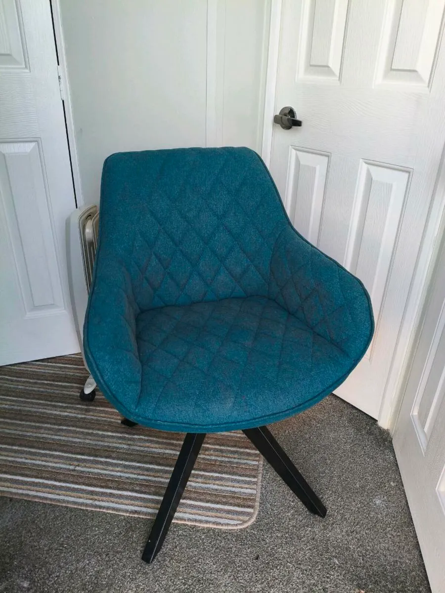 Beautiful new teal colour chair 50 take asap
