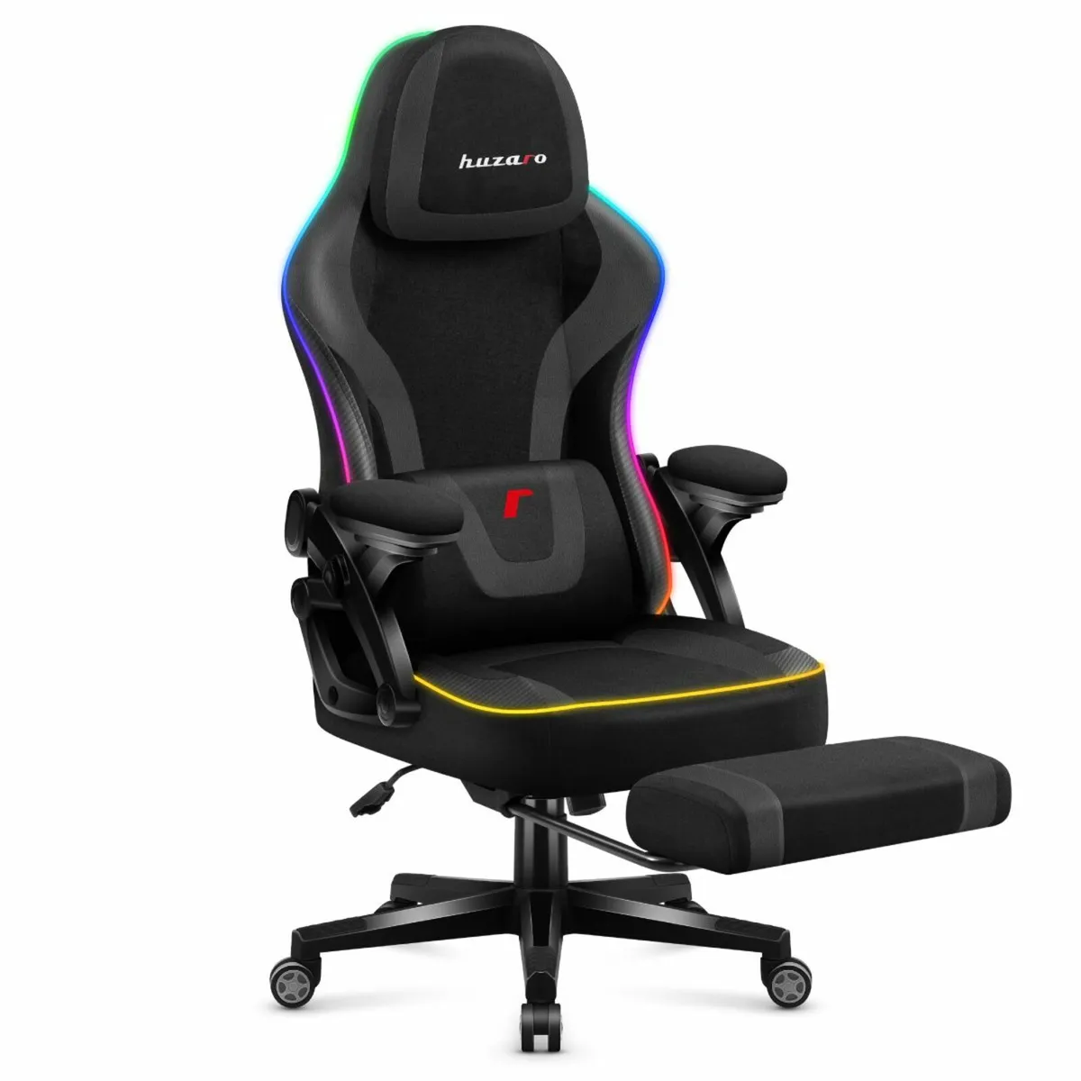 HUZARO FORCE 4.6 BLACK MESH RGB SMART GAMING CHAIR - Image 2