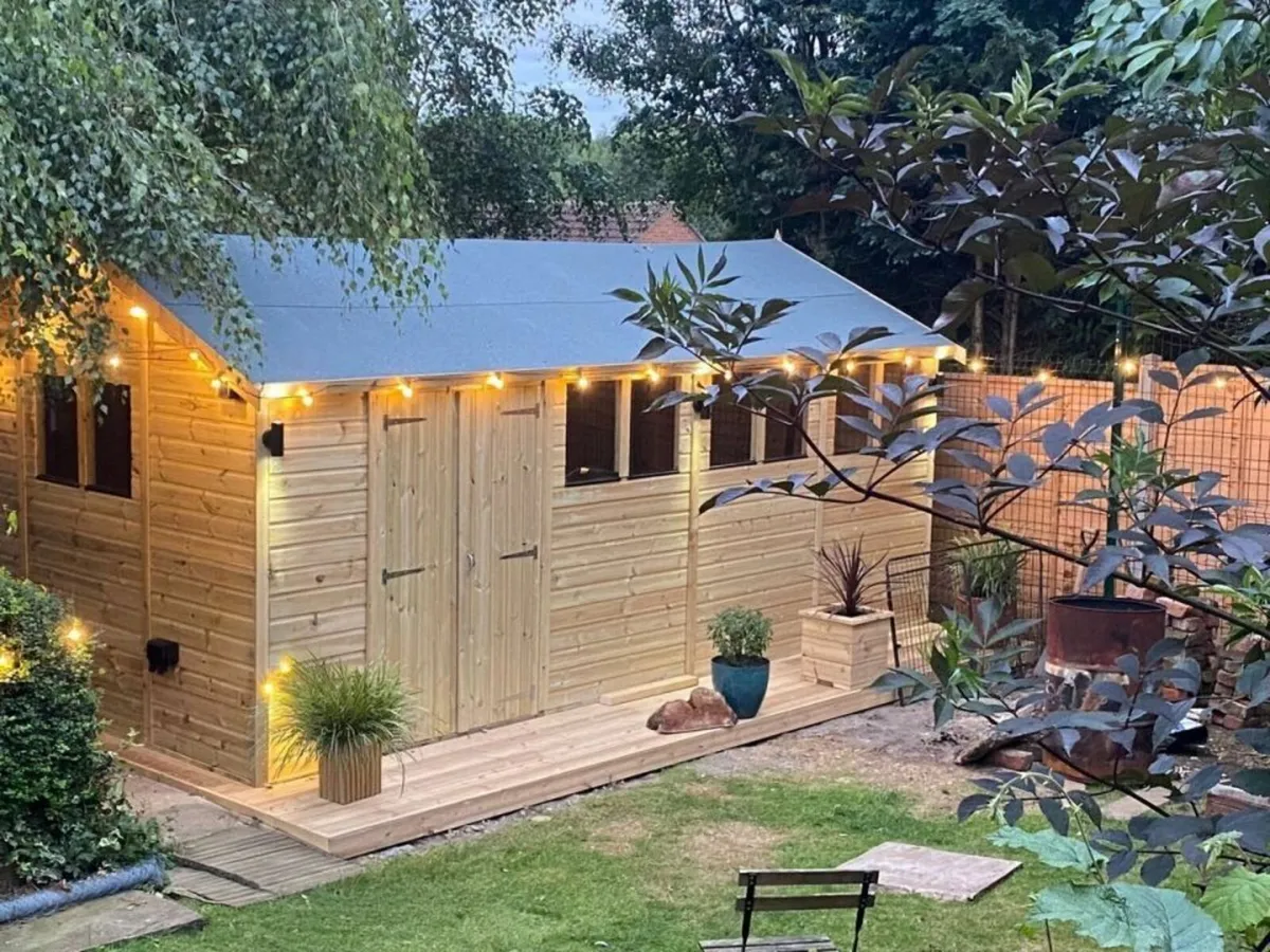 🌟 10x20 Pressure Treated Timber Apex Work Shop - Image 3