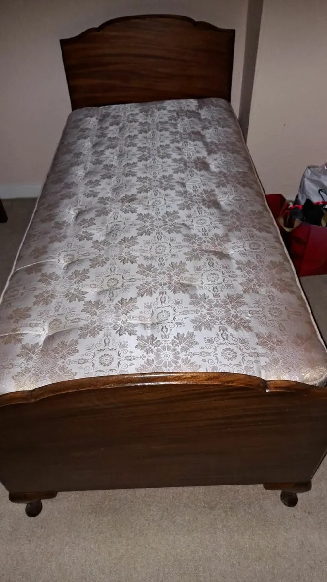 Solid Mahogany Twin Beds - Image 1