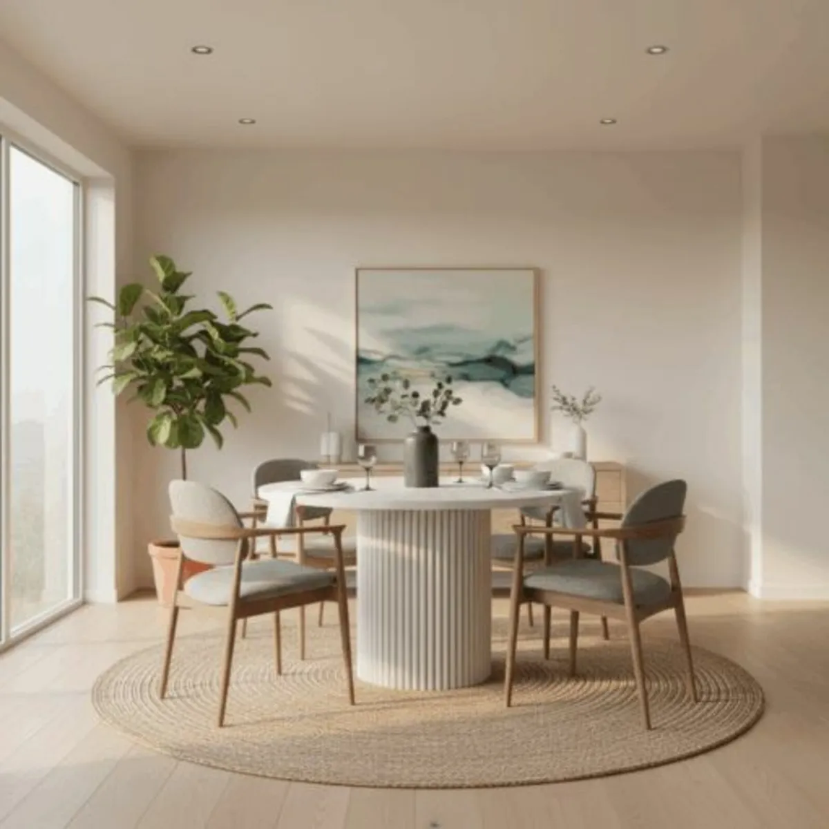 ELEMENTS Extendable Table Cashmere, Steel Frame - Image 2