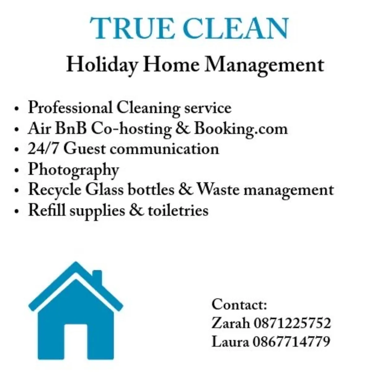 Holiday Home Cleaning/Management