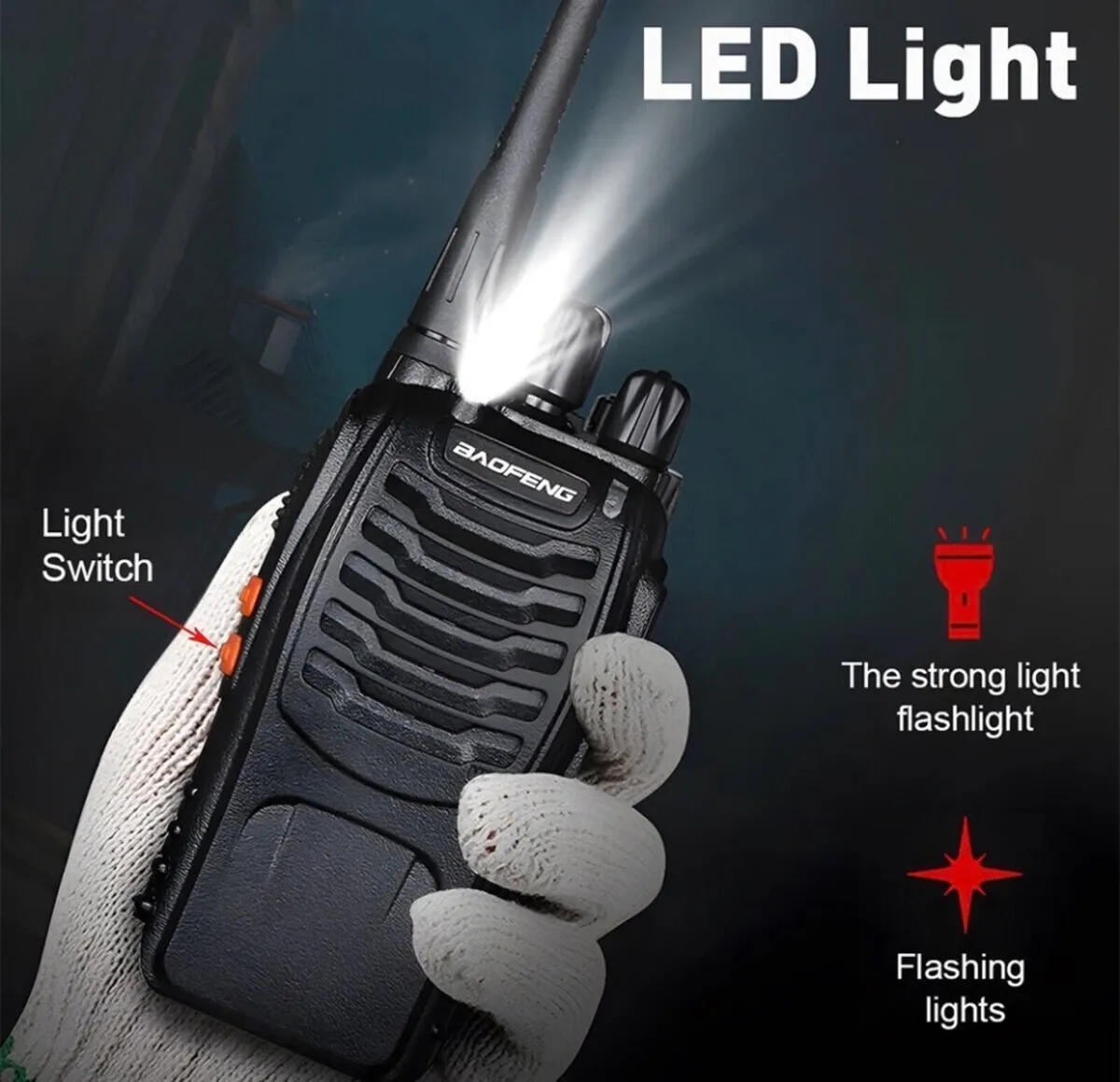 2 x Walkie Talkies Baofeng 16 Channel NEW - Image 3