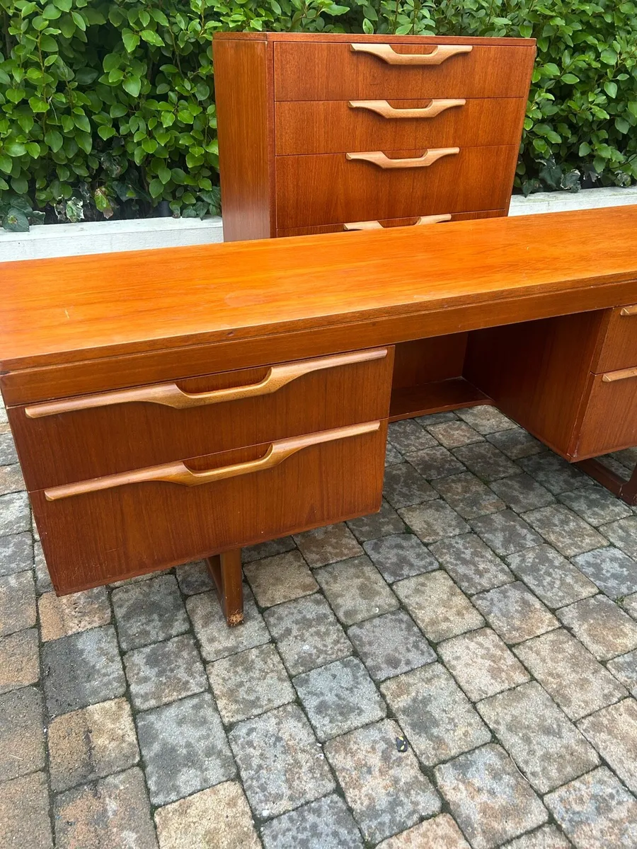 Mid century teak drawers & dresser/sideboard - Image 2
