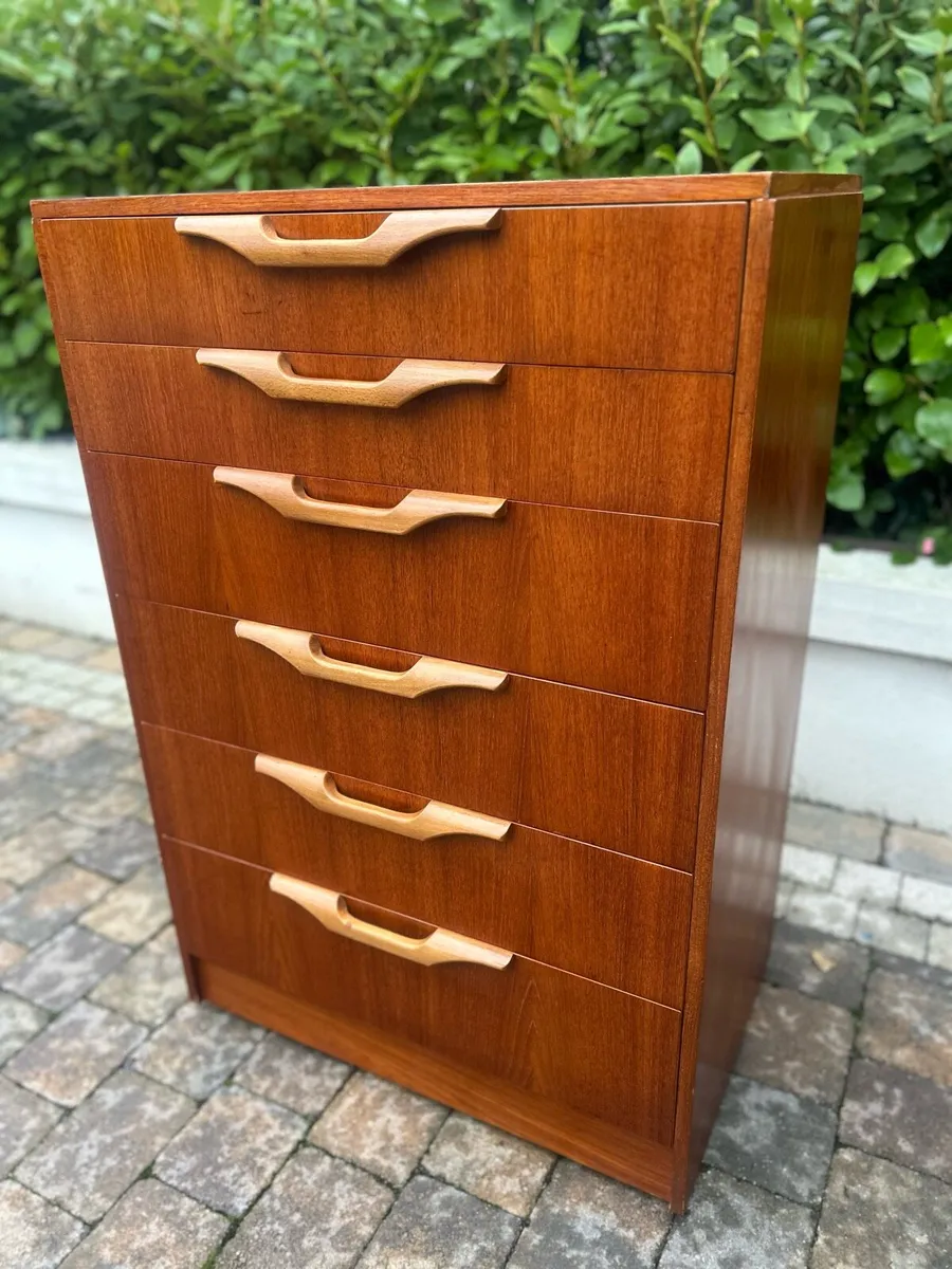 Mid century teak drawers & dresser/sideboard - Image 4