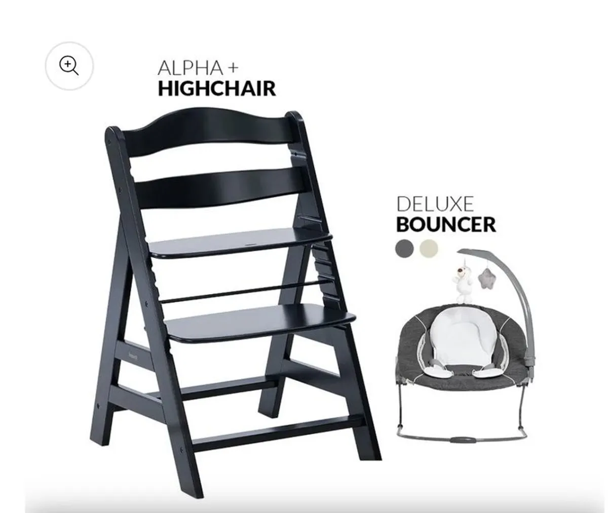 High chair & bouncer