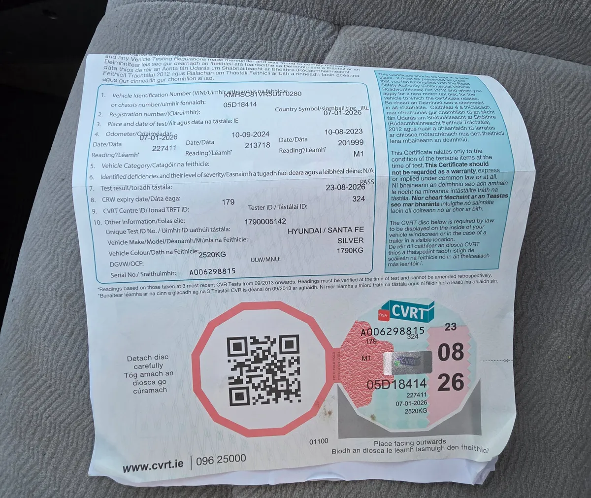 Hyundai Santa Fe 2005 New Cvrt 08/26 - Image 2