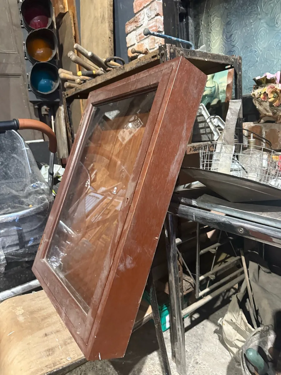 Mahogany 1894 school notice board. - Image 1