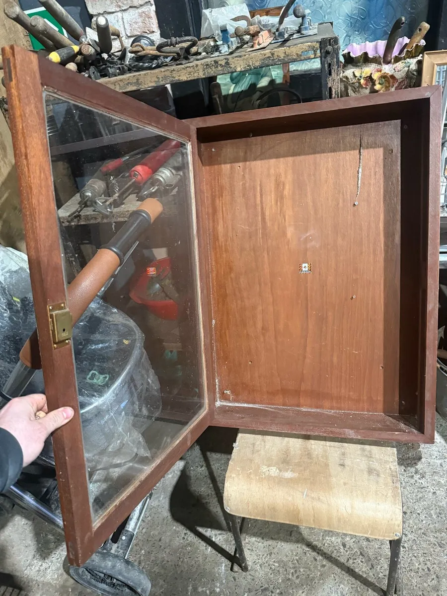 Mahogany 1894 school notice board. - Image 2