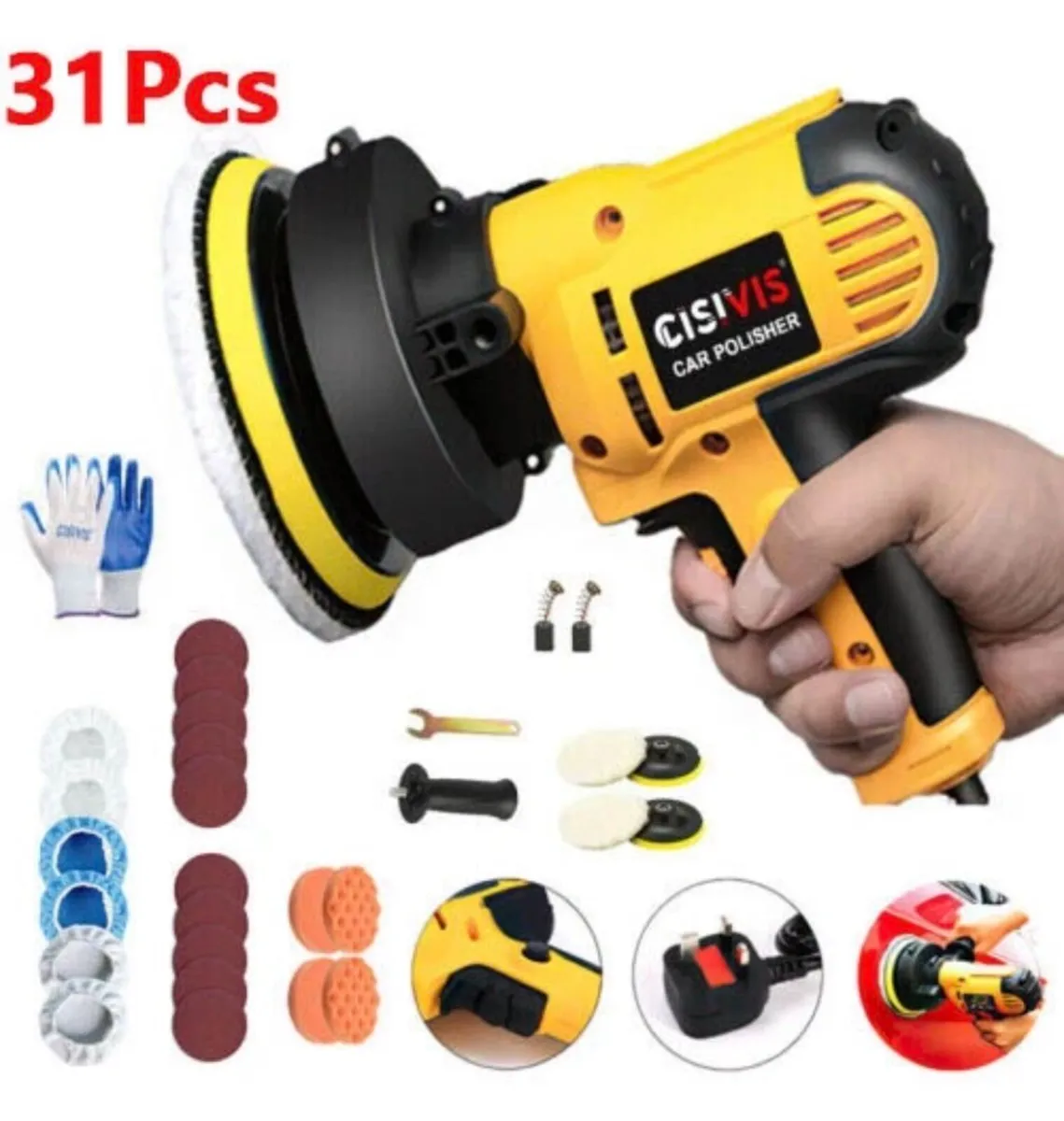 Electric Car Polisher Buffer Sander 5” NEW - Image 1