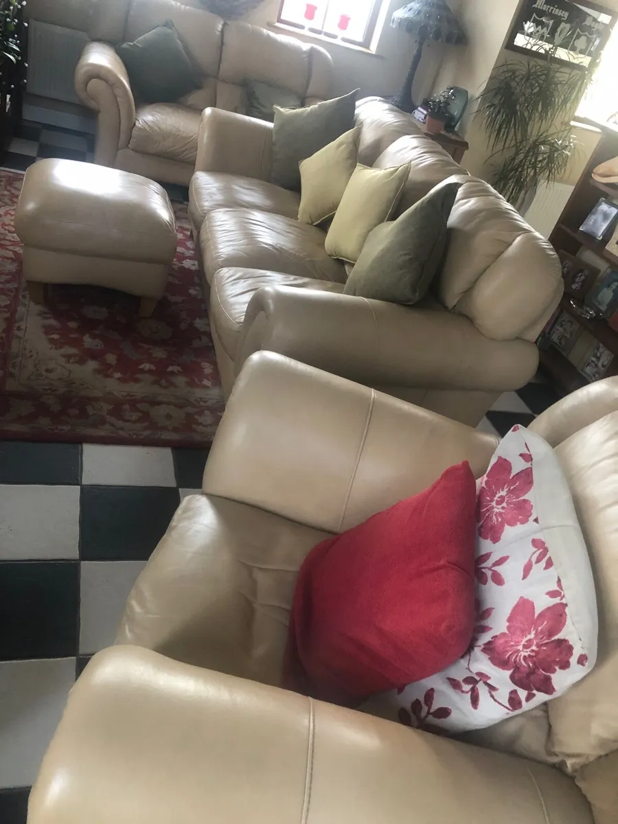 Leather couch - Image 1