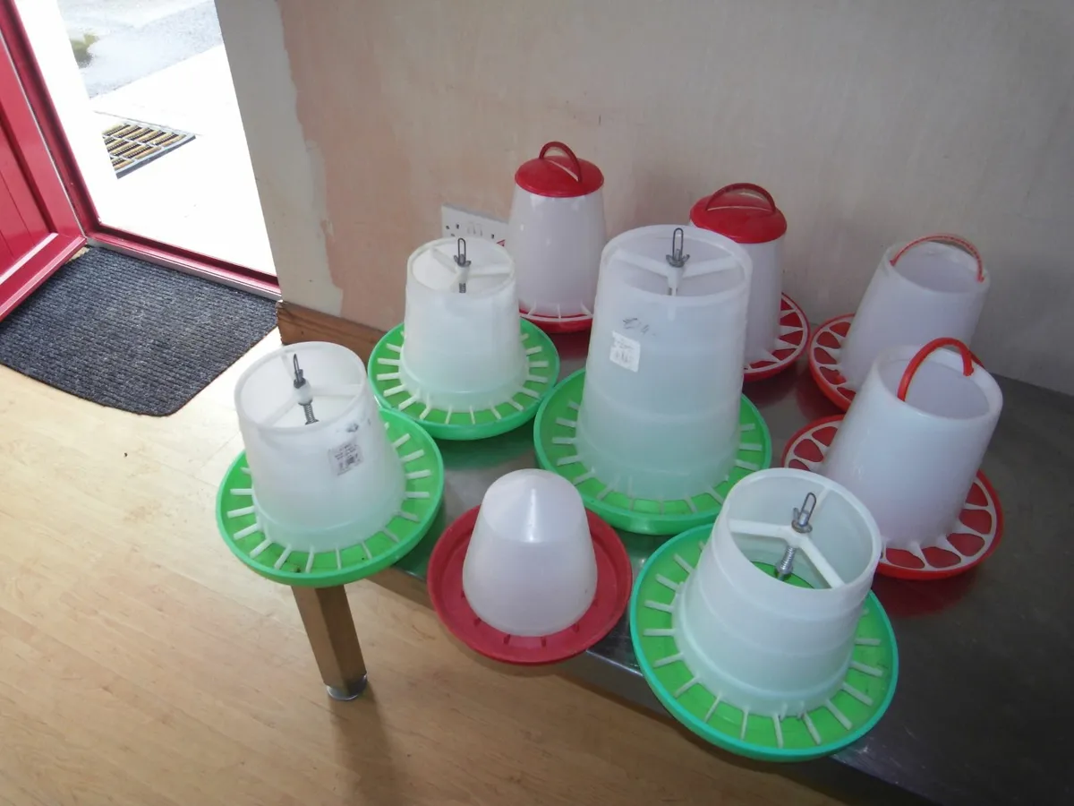 DRINKERS AND  FEEDERS FOR  CHICKS - Image 1