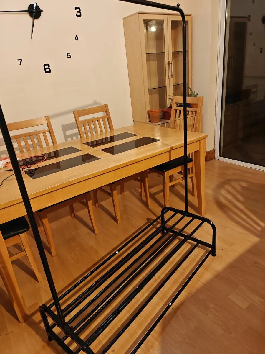 Coat and shoe rack - metal - Image 1