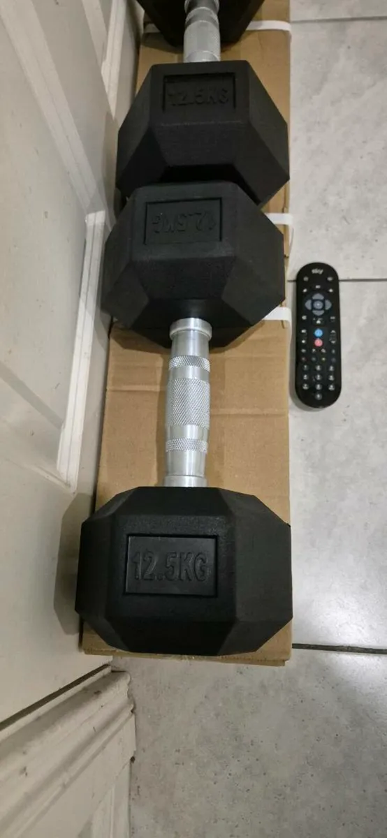 Brand new 2x15kilo hex dumbbells - Image 2
