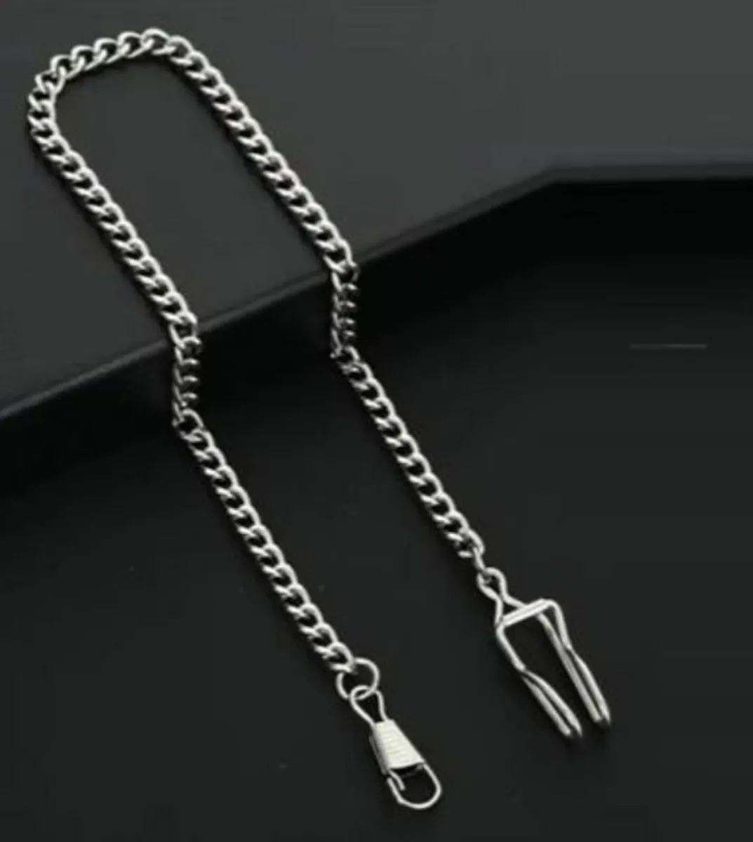 Large dial pocket watch and chain, Free Post - Image 4