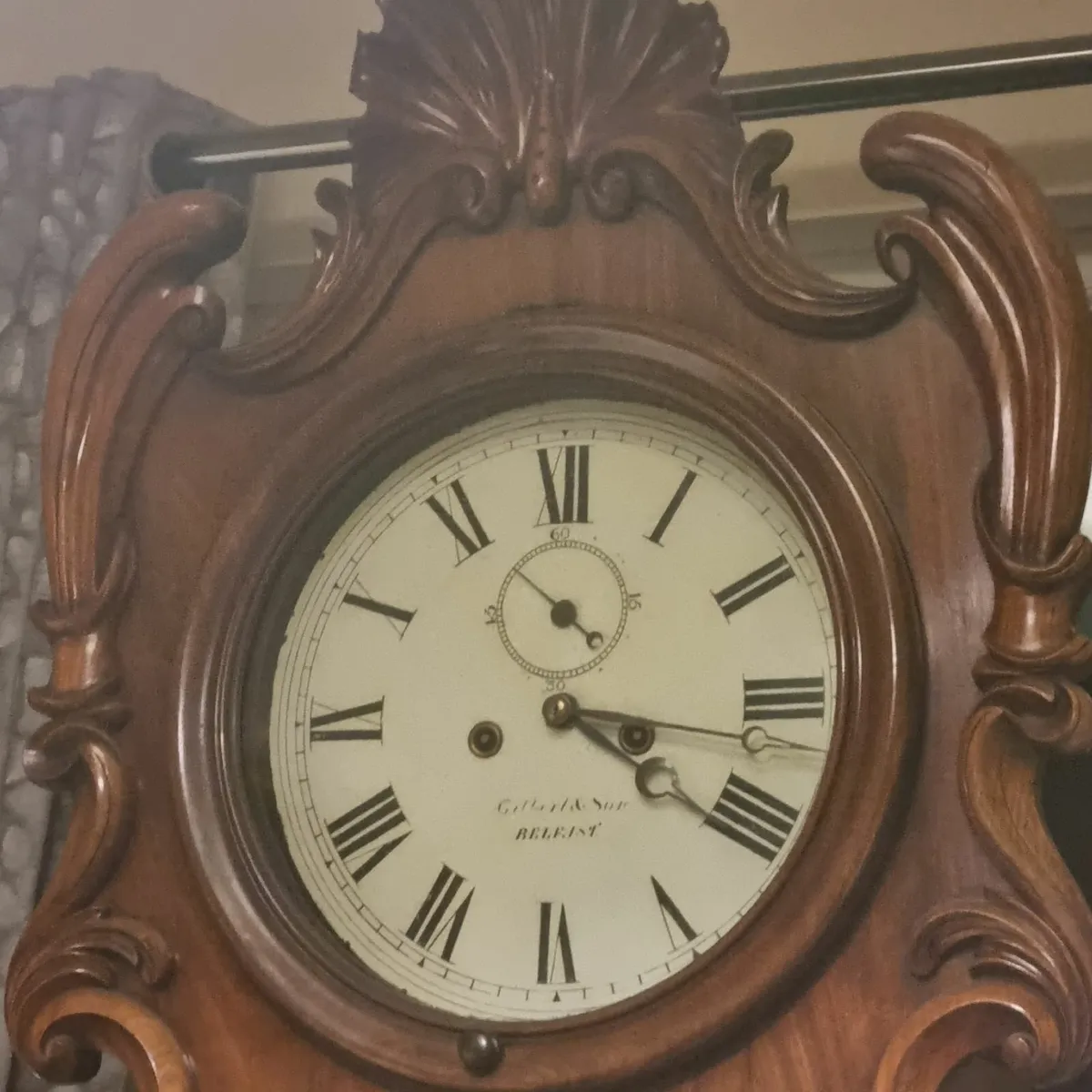 fine quality victorian grandfather clock - Image 2