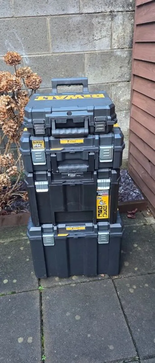 Dewalt tstak trolley with storage (New) - Image 1
