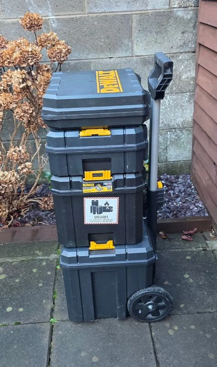 Dewalt tstak trolley with storage (New) - Image 2