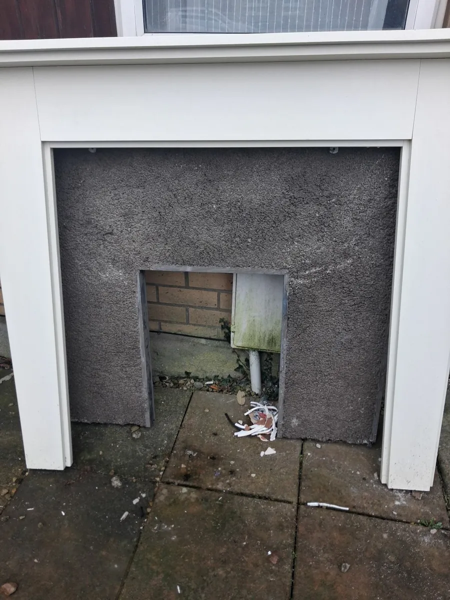 Fireplace mantle and surround