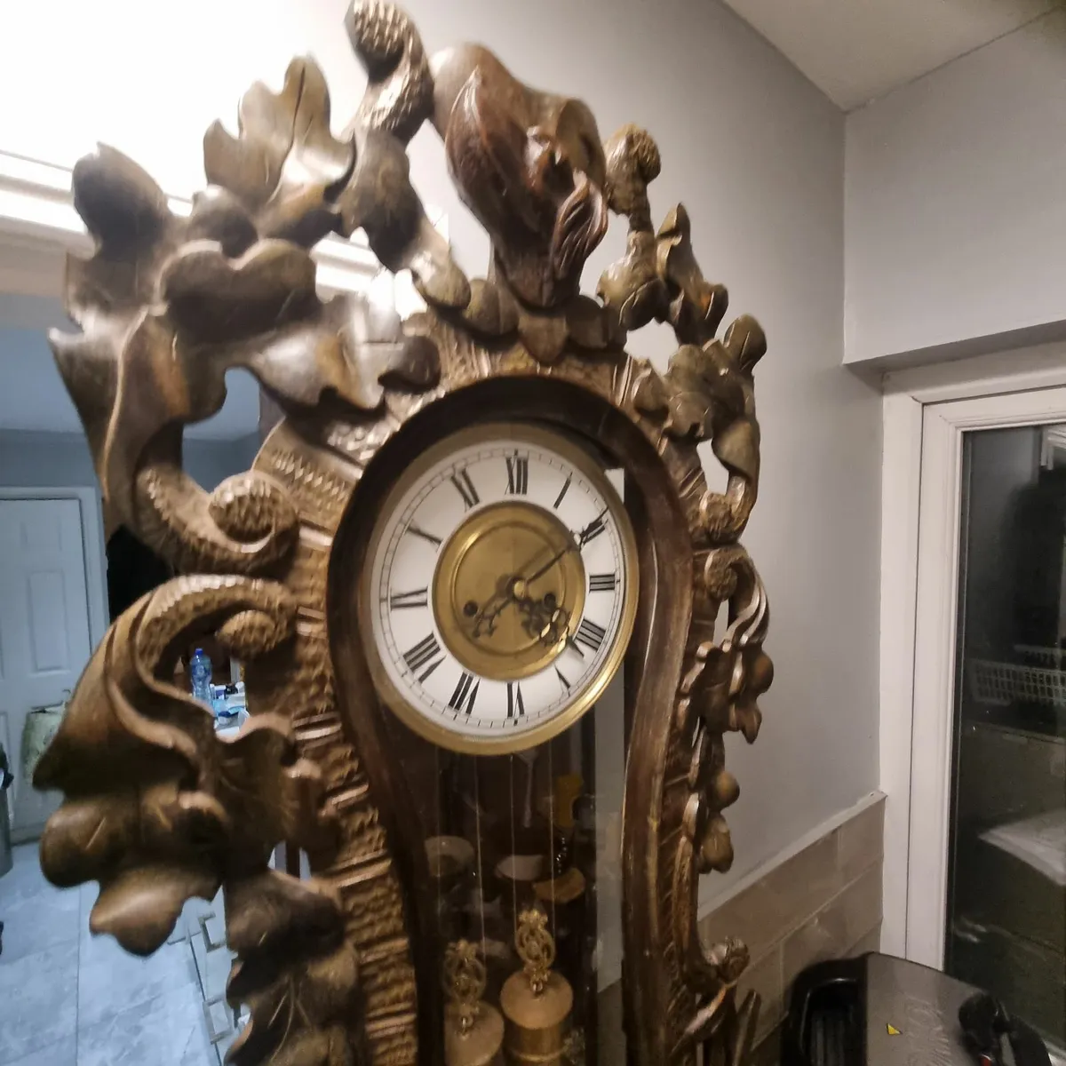 victorian black forest vienna wall clock - Image 4