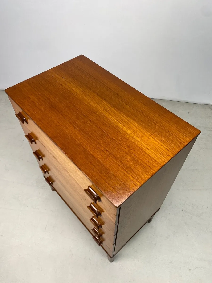 Superb Mid Century Danish Tallboy Chest - Image 3