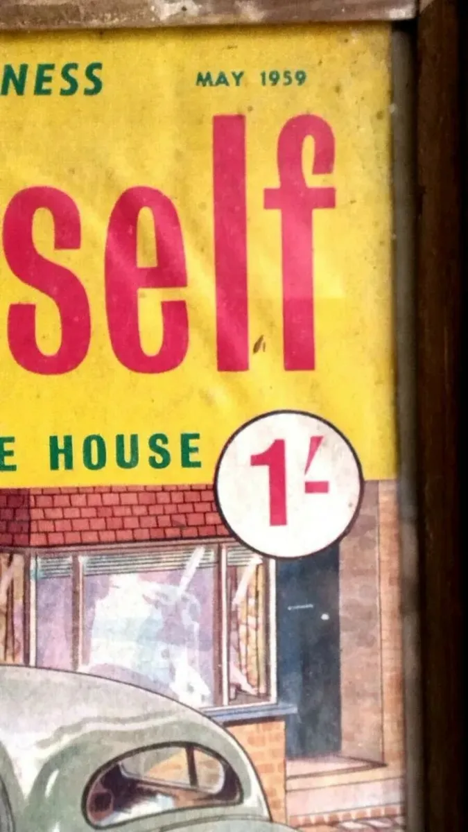 1959 Magazine cover in glass frame - Image 2