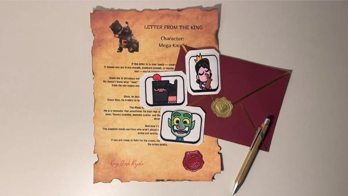 Clash Royale Stickers Gift Letter - Image 1
