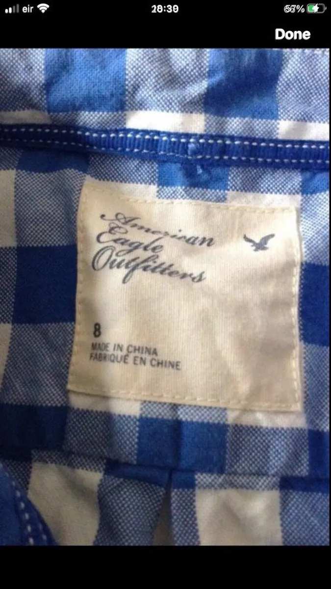 Ladies American eagle shirt size 8 €10 - Image 3
