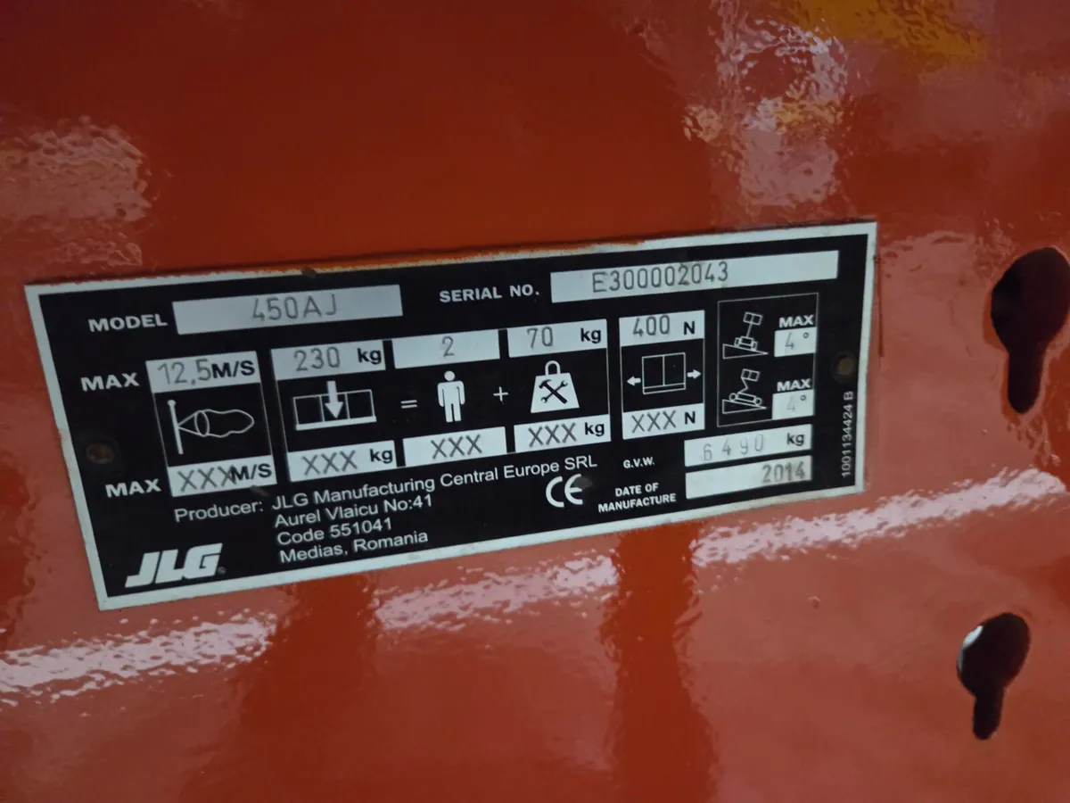 Genie Z45 ( JLG 450 AJ Diesel Boom - year 2014 ) - Image 2