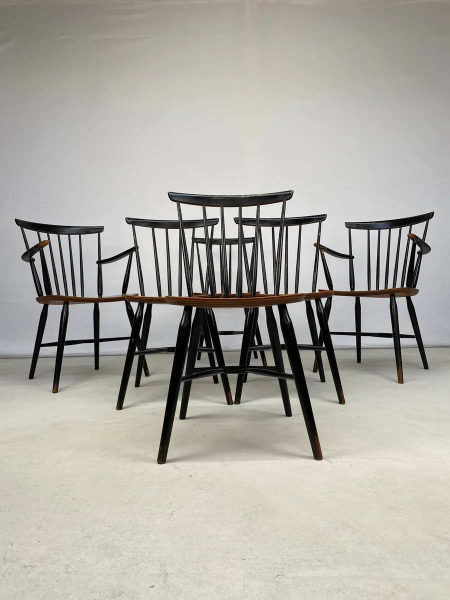 Rare Set of Mid Century Danish Chairs - Image 1
