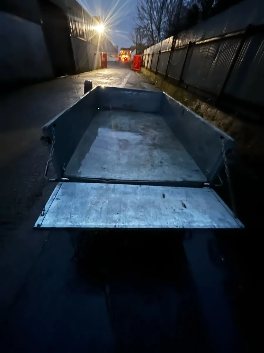 EXDE Twin Wheel Galvanised Trailer & spare wheel - Image 2