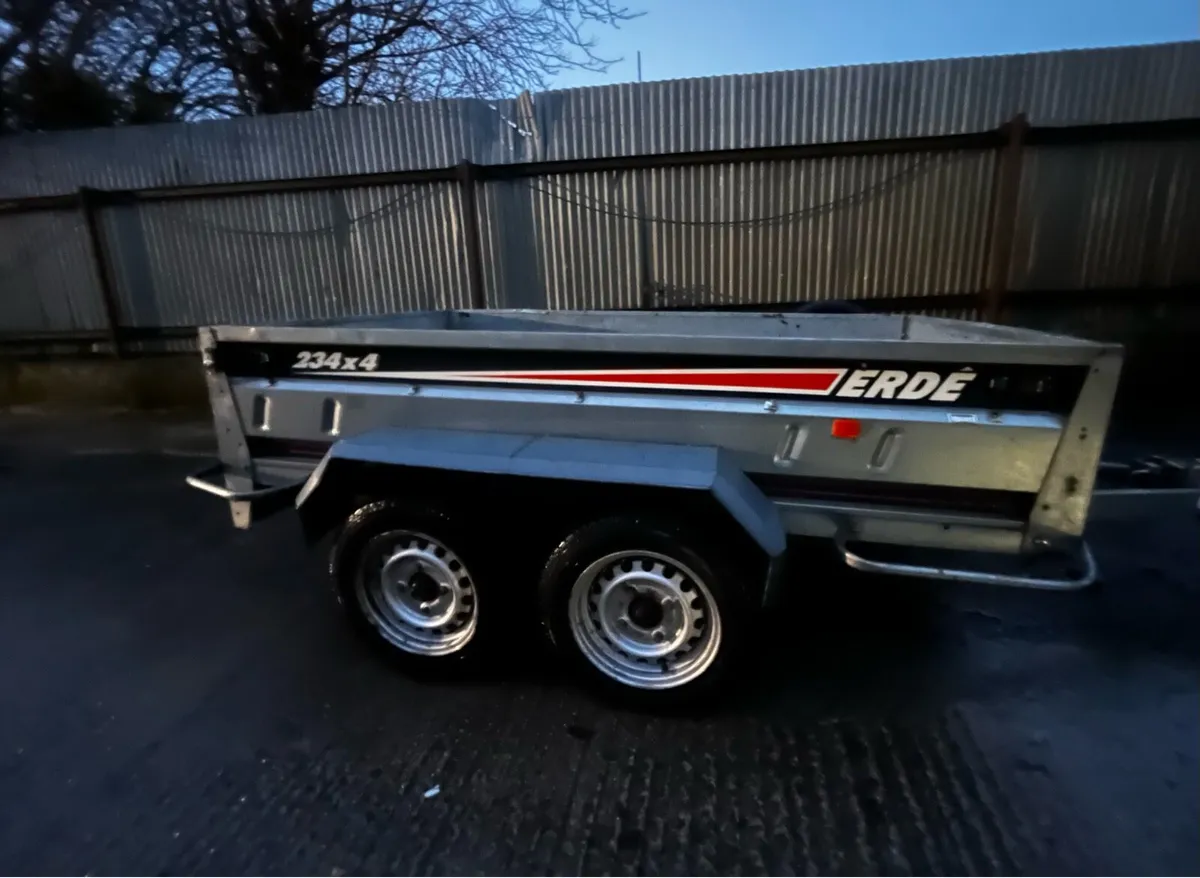 EXDE Twin Wheel Galvanised Trailer & spare wheel - Image 3