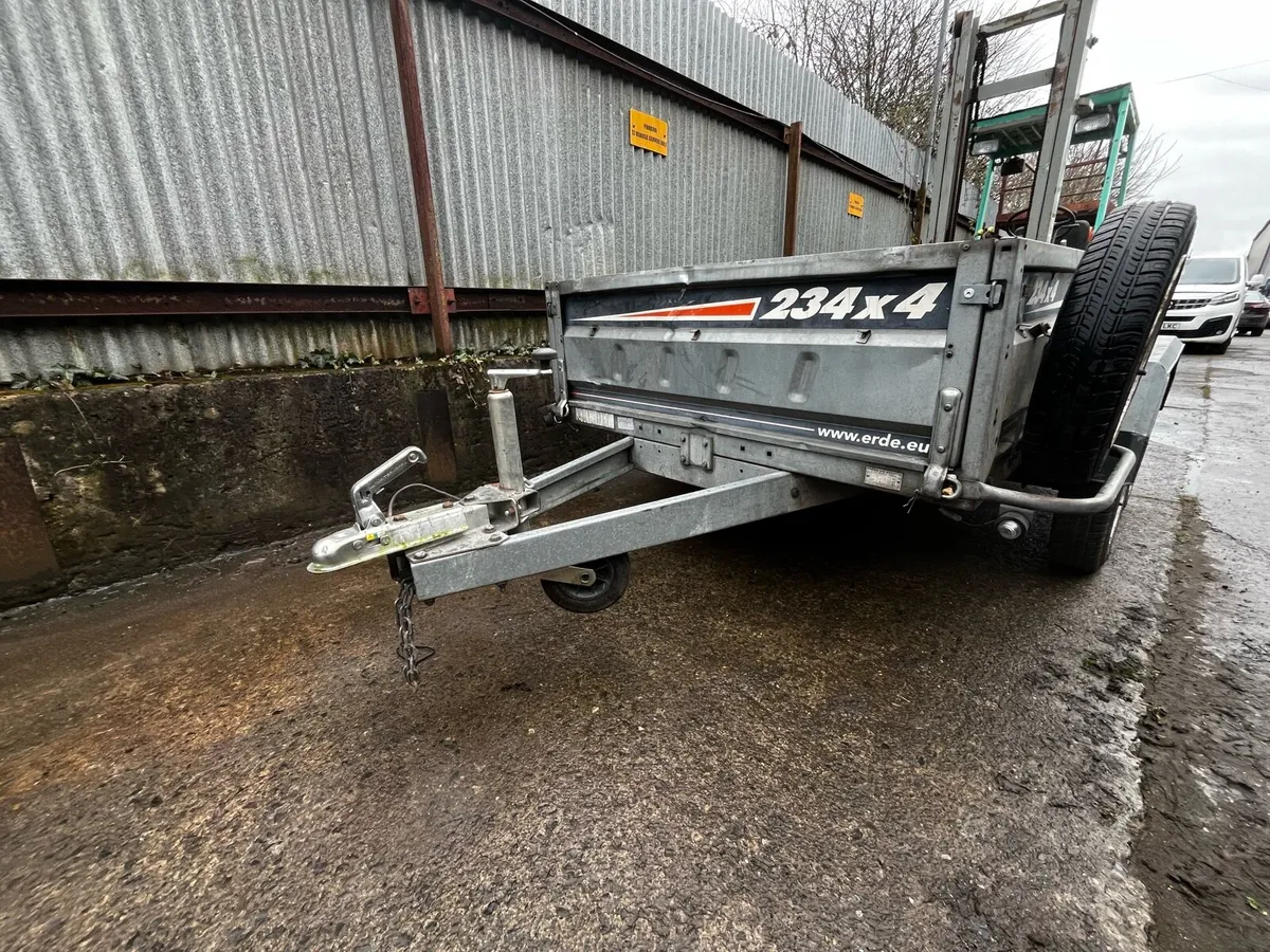 EXDE Twin Wheel Galvanised Trailer & spare wheel - Image 4