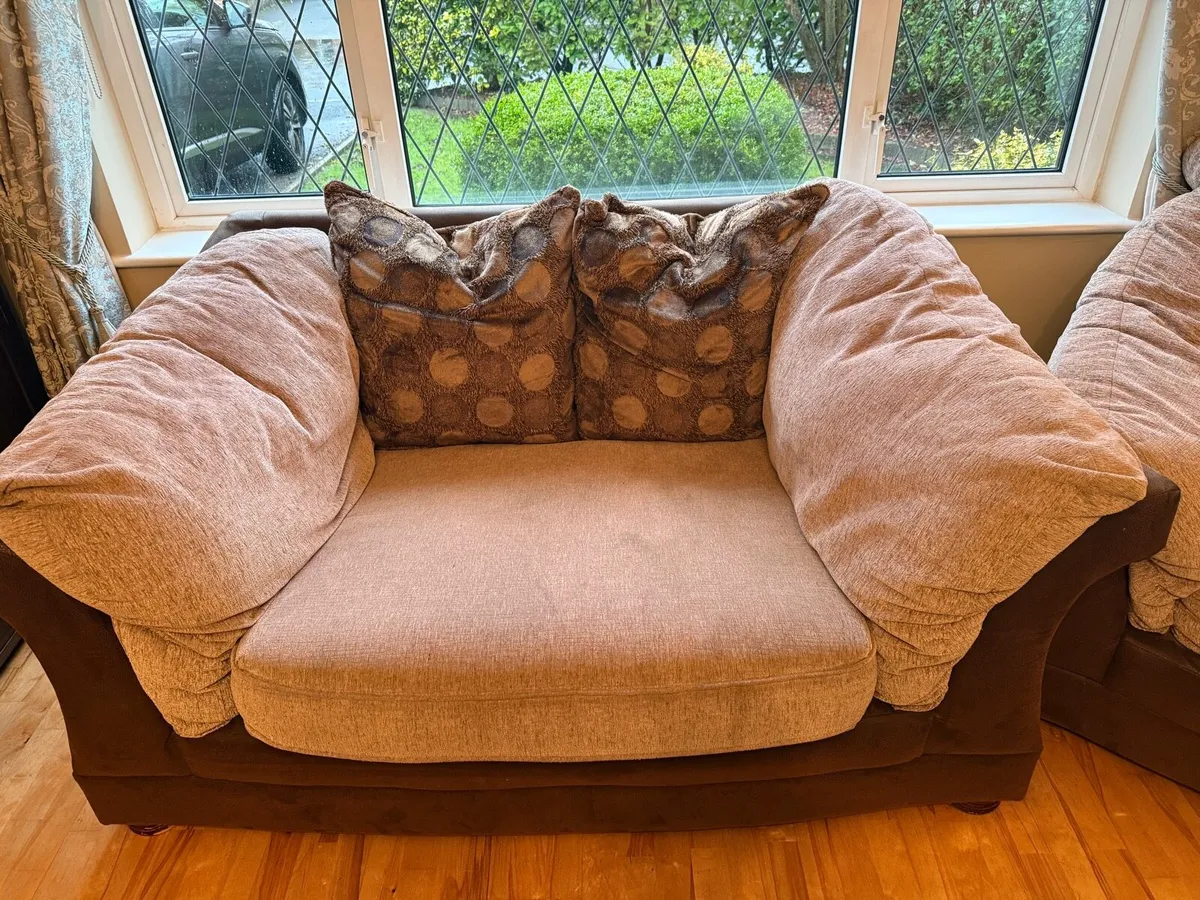 3 Piece Suite Sofa - 3 Seater, 2 Seater and 1 - Image 2
