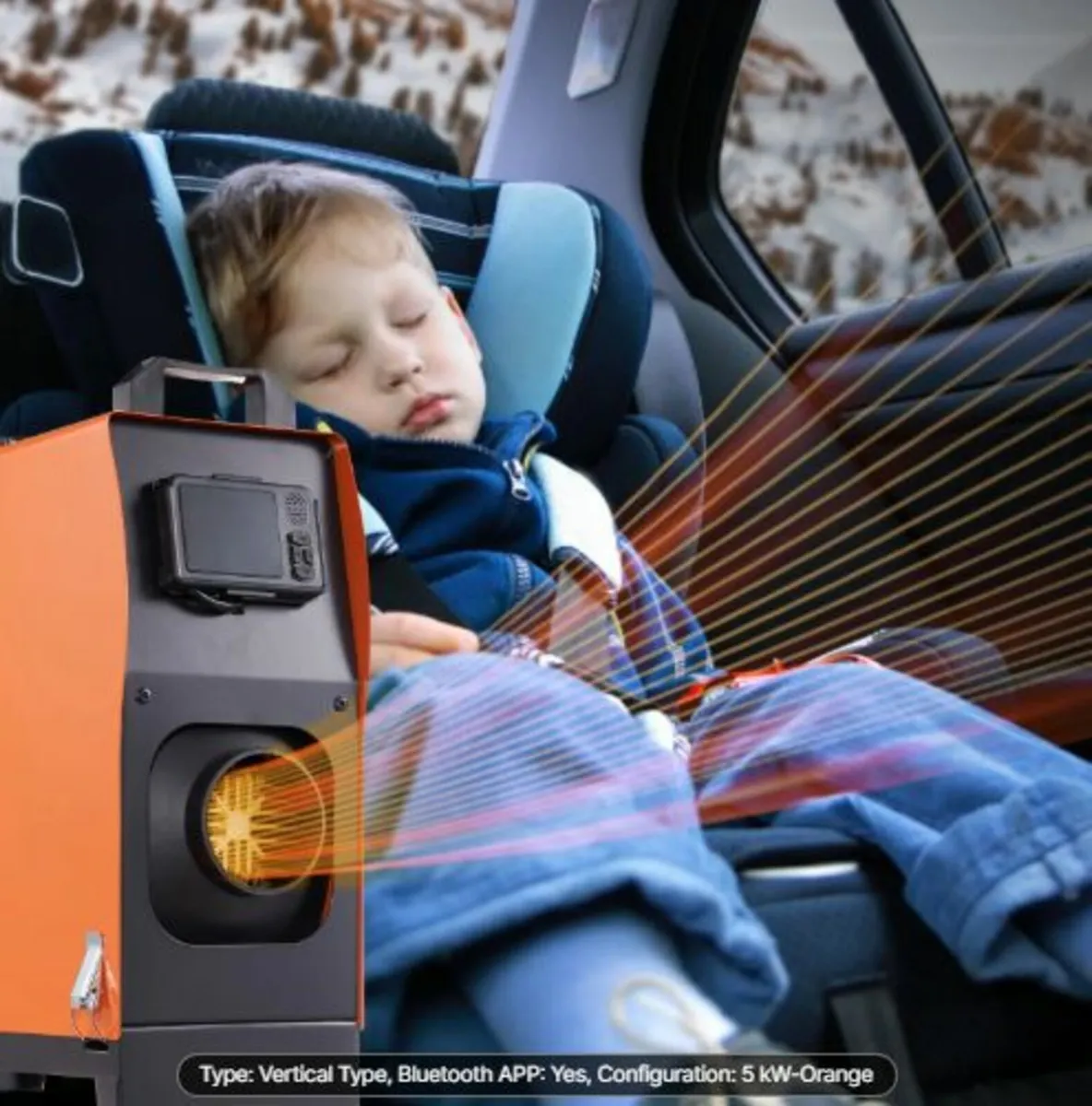 Diesel Air Heater All-in-one 12V 5KW Bluetooth App - Image 2