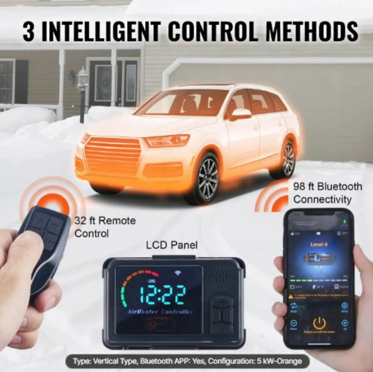 Diesel Air Heater All-in-one 12V 5KW Bluetooth App - Image 4