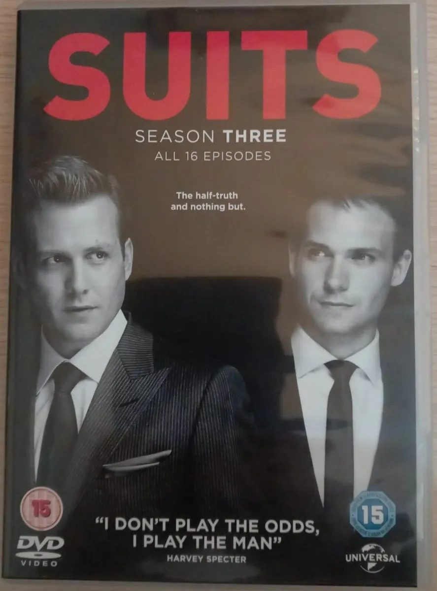 SUITS, complete Season 3 on DVD