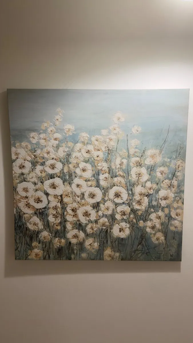 Wall decor, canvas painting flowers - Image 2