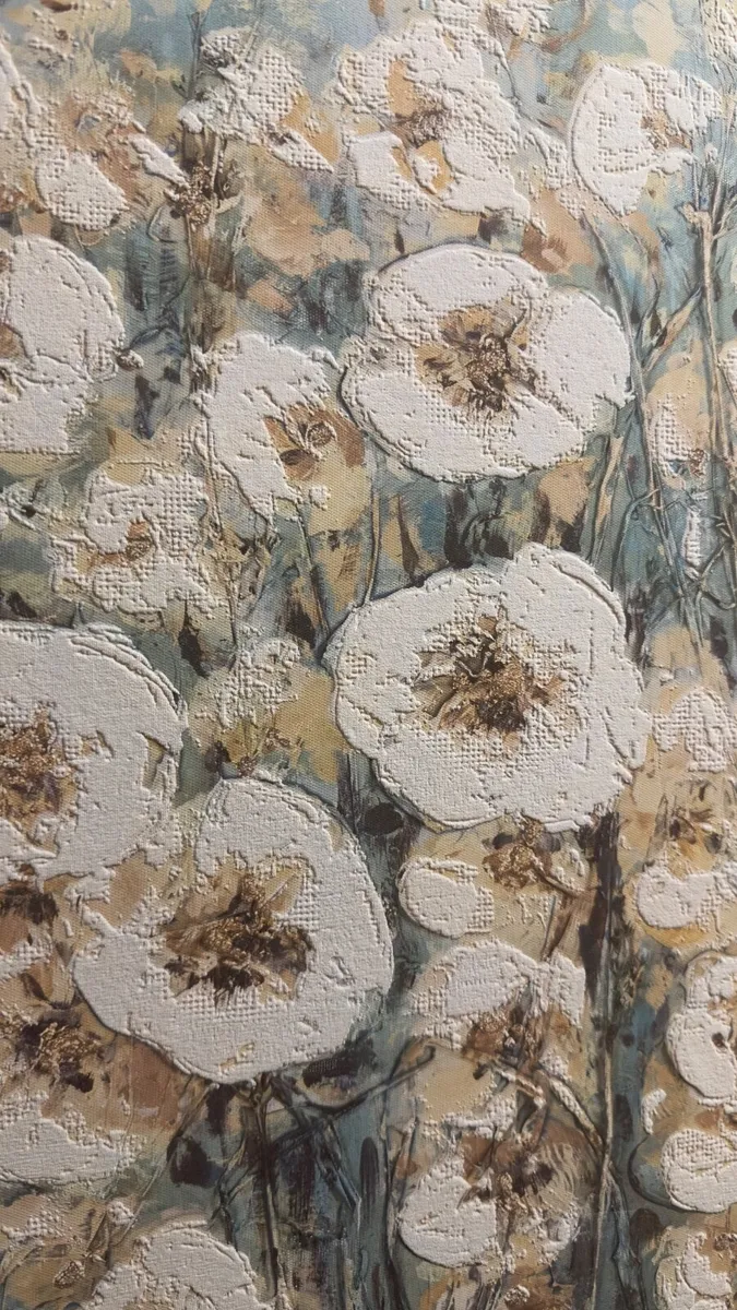 Wall decor, canvas painting flowers - Image 3