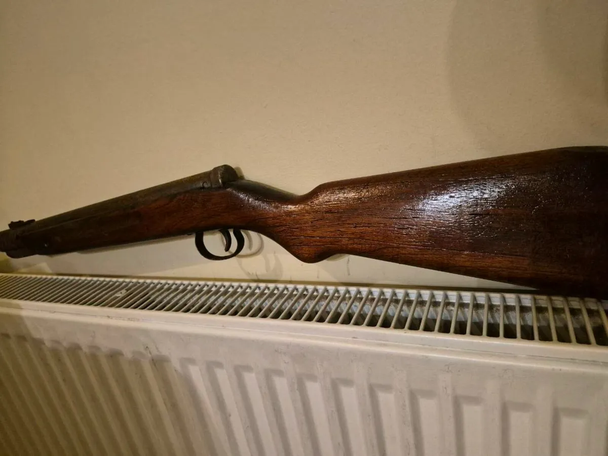 Decor rifle wood and metal - Image 2